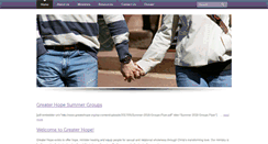 Desktop Screenshot of greaterhope.org